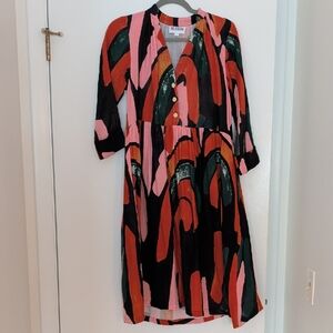Bel Kazan Arches Print Midi Dress
